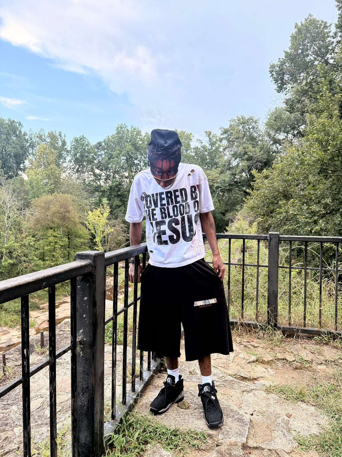 WHITE 'His Blood' Tee