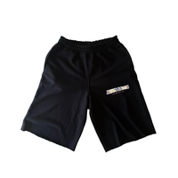 BLACK 3/4 Jesus saves shorts