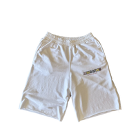 WHITE 3/4 Jesus saves shorts